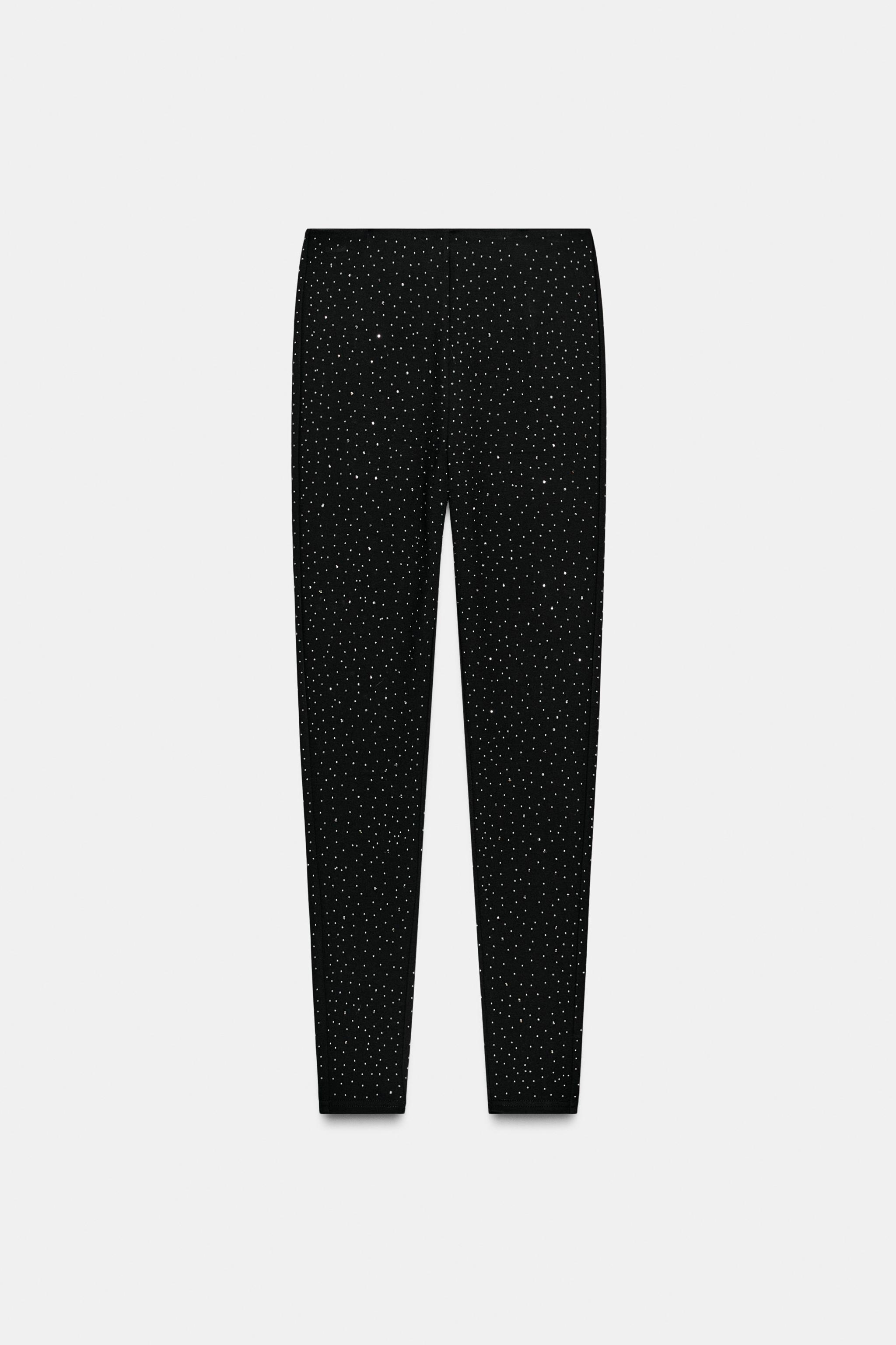 HIGH-WAISTED SPARKLY LEGGINGS